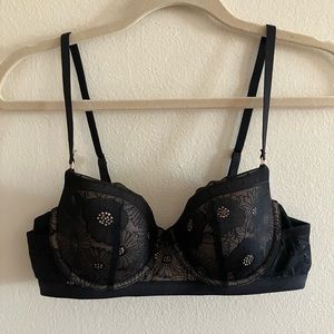 Aerie - Black and Sheer Bra 36B - Like New!